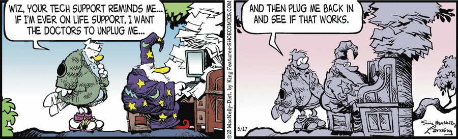 Shoe Comic Strip for May 17, 2023 