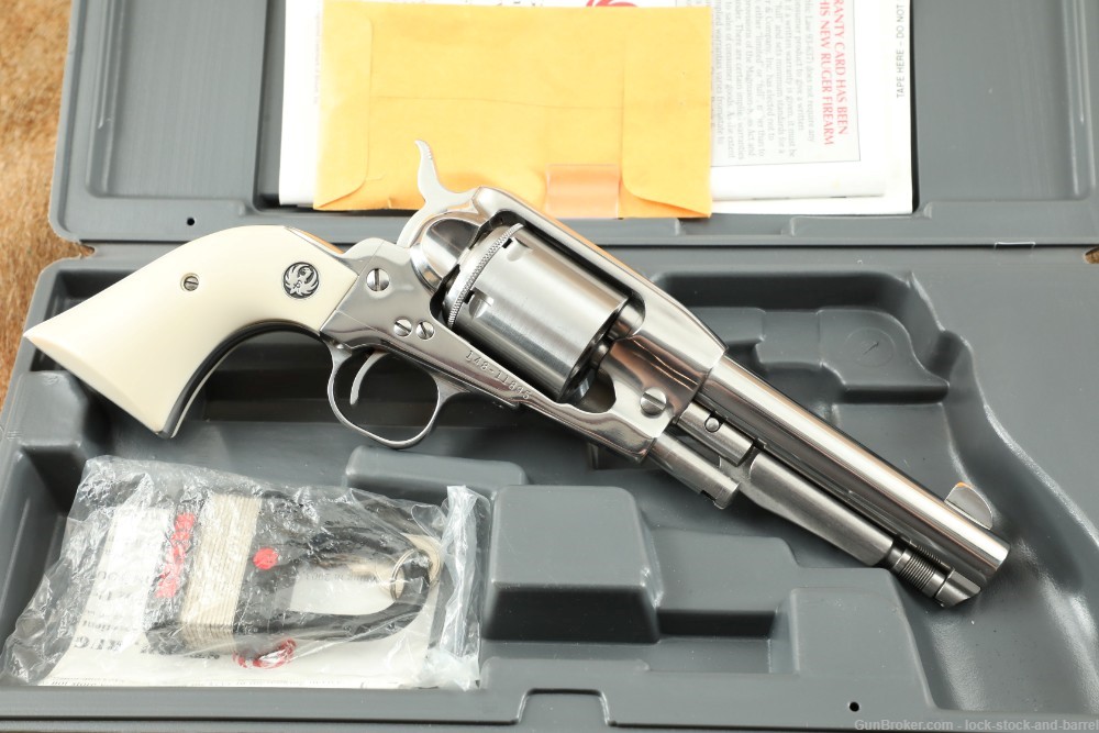 Stainless Ruger Old Army 5 3/8” Howell .45LC Single Action Revolver 2007-img-2