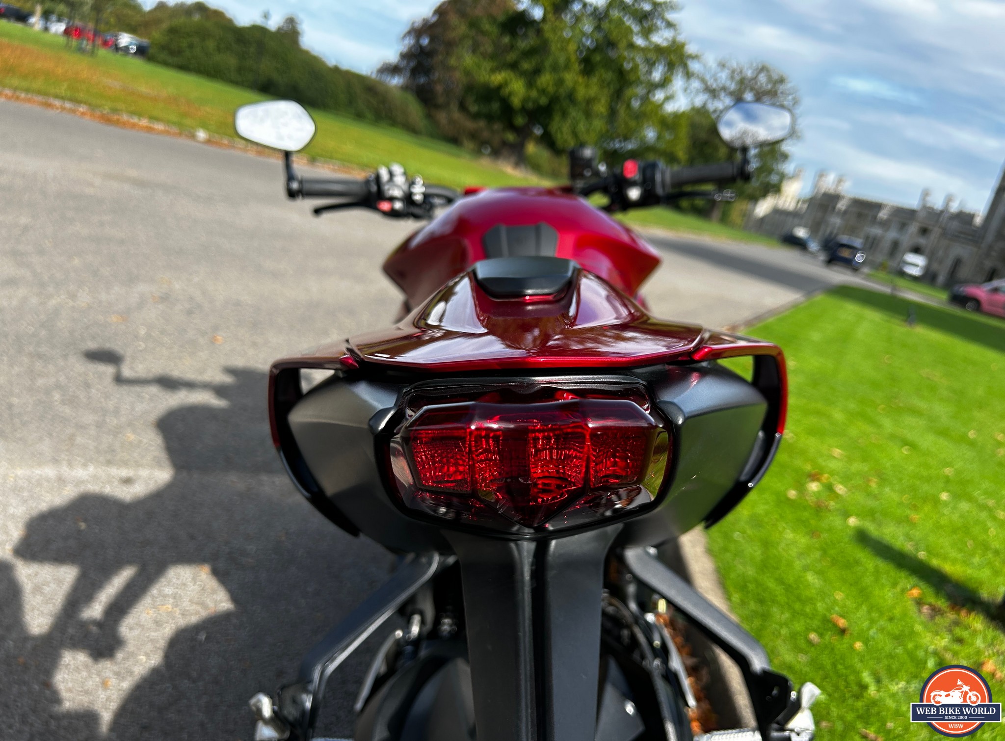 Closeup of the LED taillights