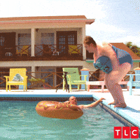 Pool Party Swimming GIF by TLC