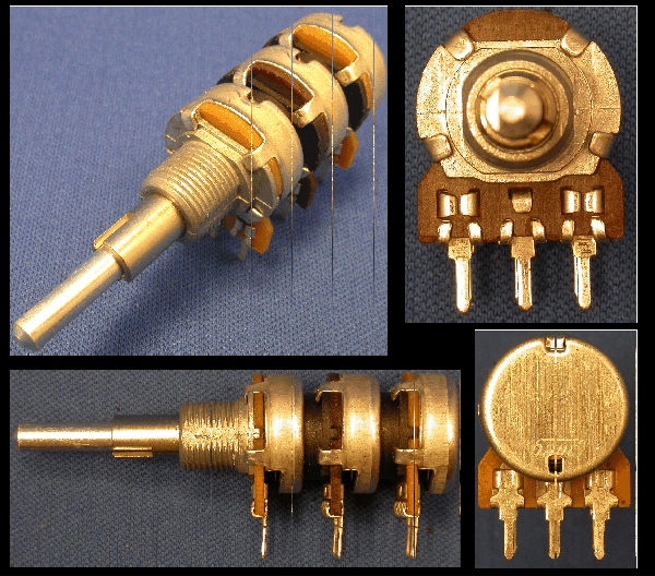 16mm Dual Gang Potentiometer - Short PCB Leg