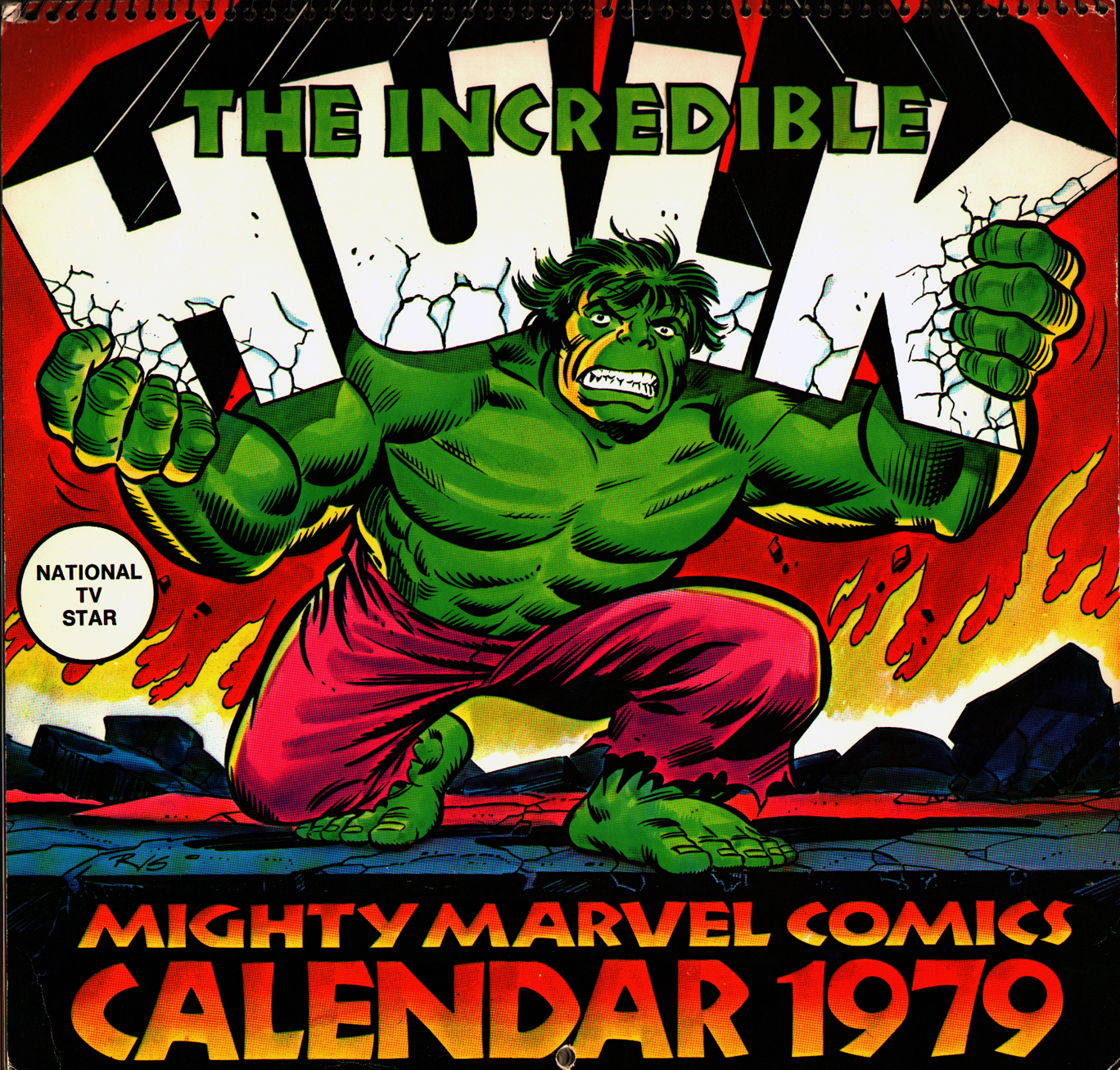 hulk+marvel+comics+cbs+mighty+calendar+cover+1979+john+romita+sr.+bronze+age+.jpg