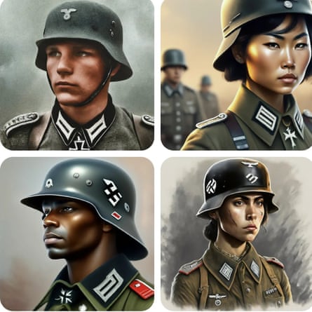 Gemini illustrations of 1943 German soldiers