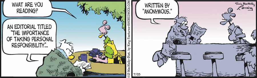 Shoe Comic Strip for July 25, 2023 