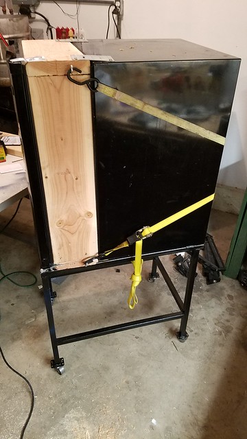 Built a stand for a mini fridge that I use for making beer. Not all that  interesting, but I like it. : r/DIY