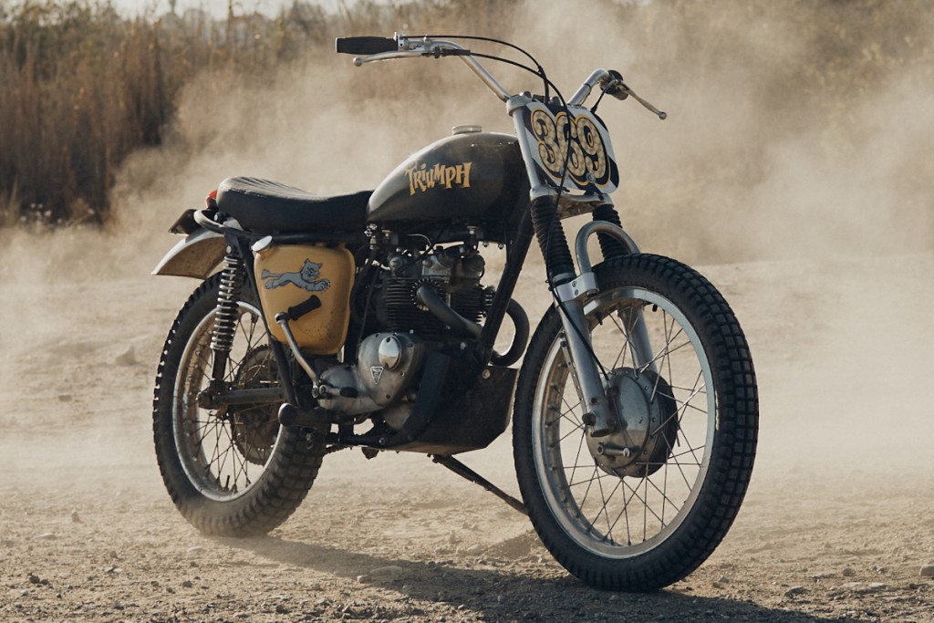 Triumph T100C Desert Sled