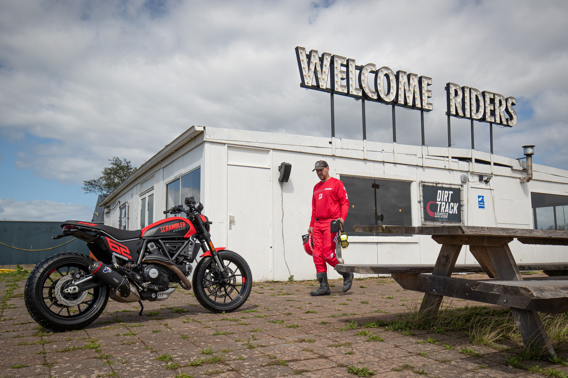 Ducatti Scrambler and Richard Jabin