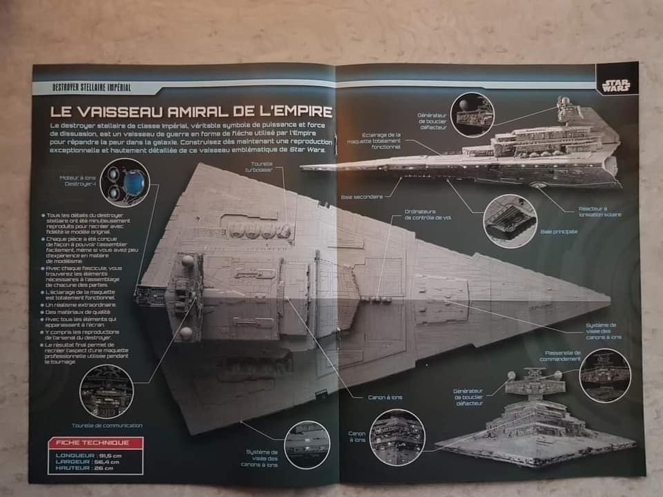 Vaisseau de commandement Star Destroyer Star Wars