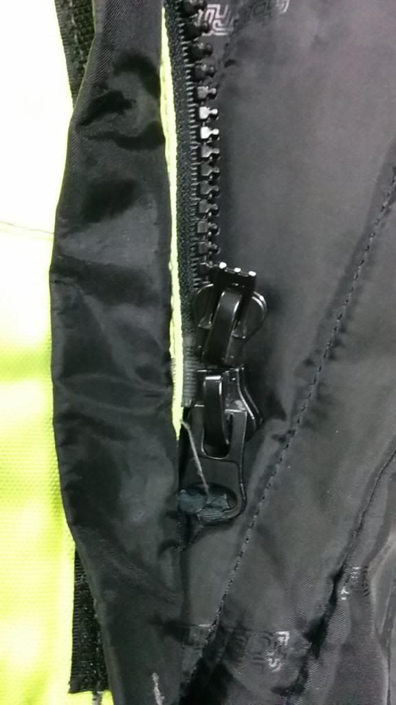 Tourmaster Jacket Zipper Broke