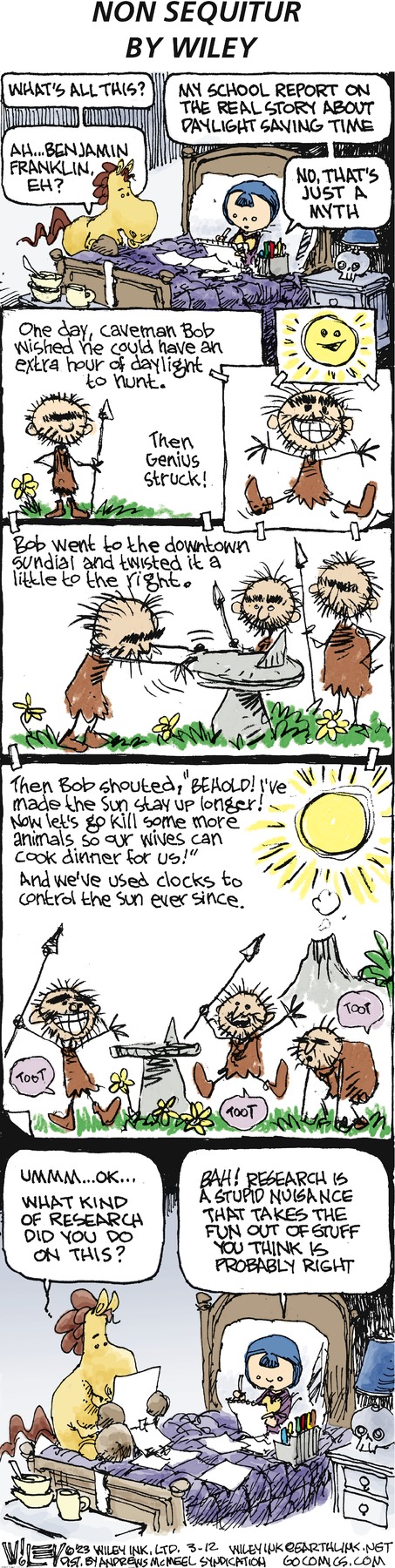 Non Sequitur Comic Strip for March 12, 2023 