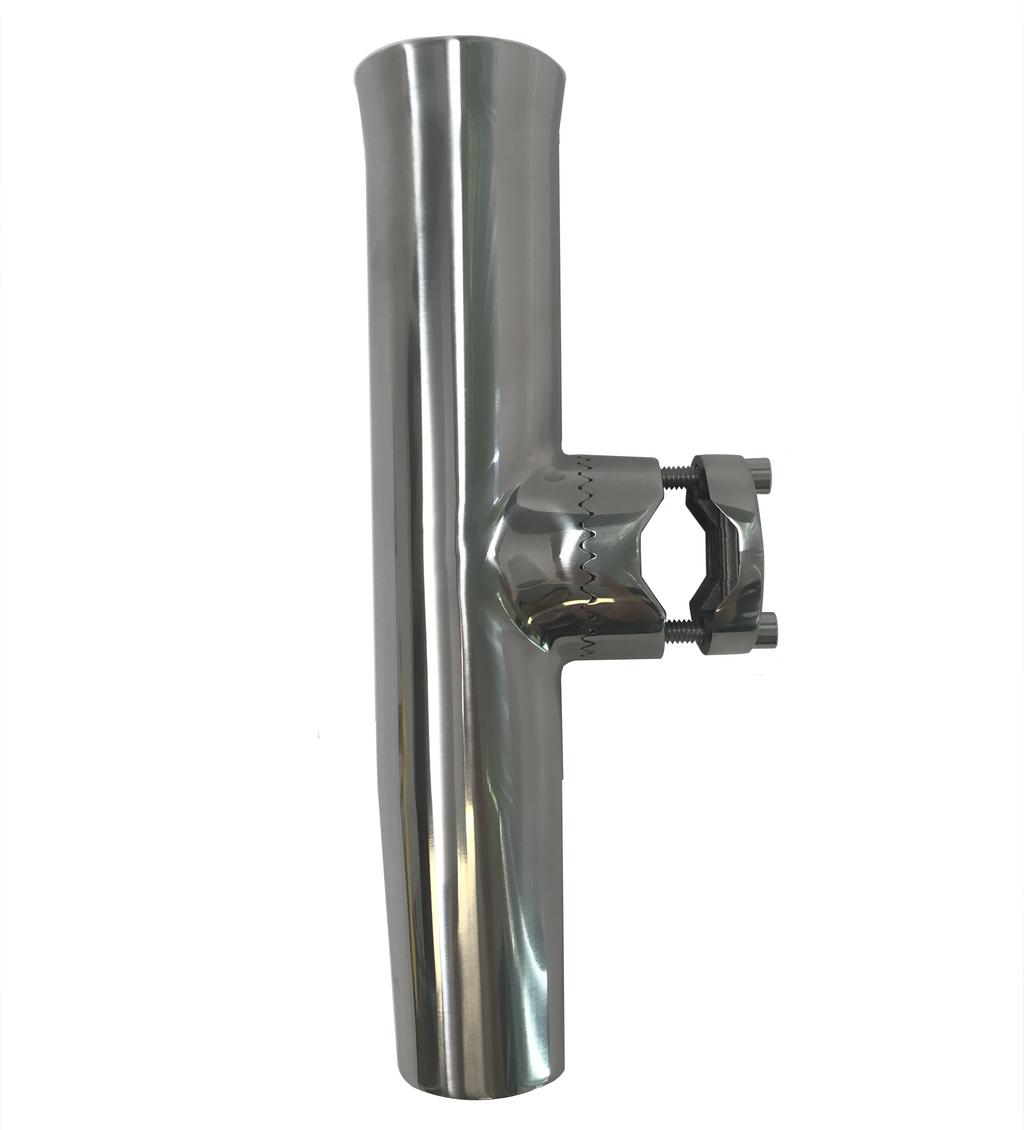 Clamp on Extended Fishing Rod holder - 316 Stainless