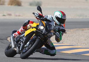 Aprilia Tuono V4R on the Racetrack