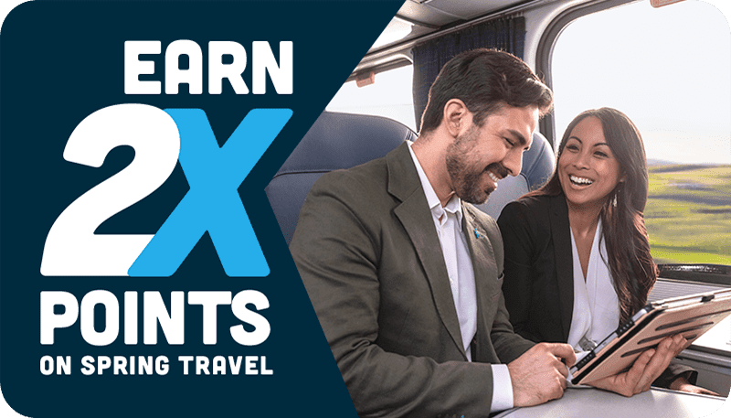 EARN 2X POINTS ON SPRING TRAVEL