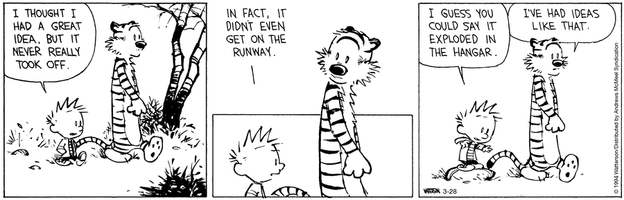 Calvin and Hobbes Comic Strip for March 28, 2024 