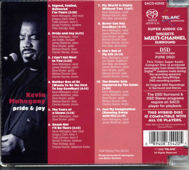 Telarc SACD-63542 Kevin Mahogany: Pride and Joy - Audio Asylum Trader