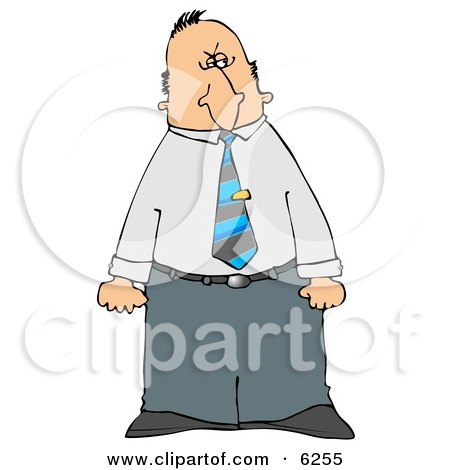 6255-Mad-Businessman-Giving-A-Dirty-Look-With-His-Face-While-Clenching-Both-Fists-Royalty-Free-Clipart-Illustration.jpg