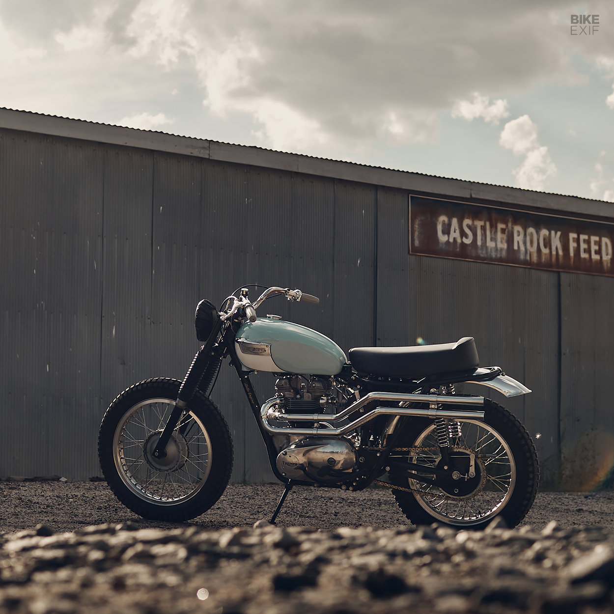 Triumph TR6 desert sled by Hello Engine