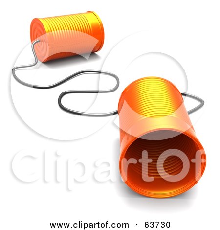 63730-Royalty-Free-RF-Clipart-Illustration-Of-Two-Orange-3d-Tin-Cans-Connected-To-A-String.jpg