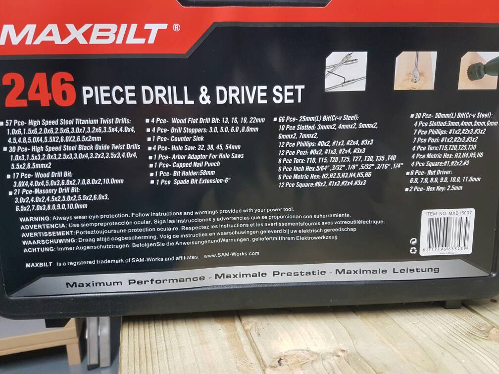 Costco drill best sale bit set