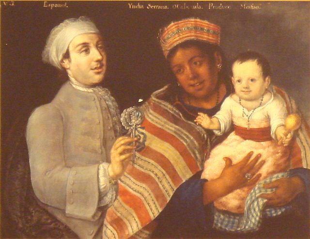 A-painting-of-a-Spanish-man-and-a-Peruvian-indigenous-woman-with-Mestizo-child-1770.jpg