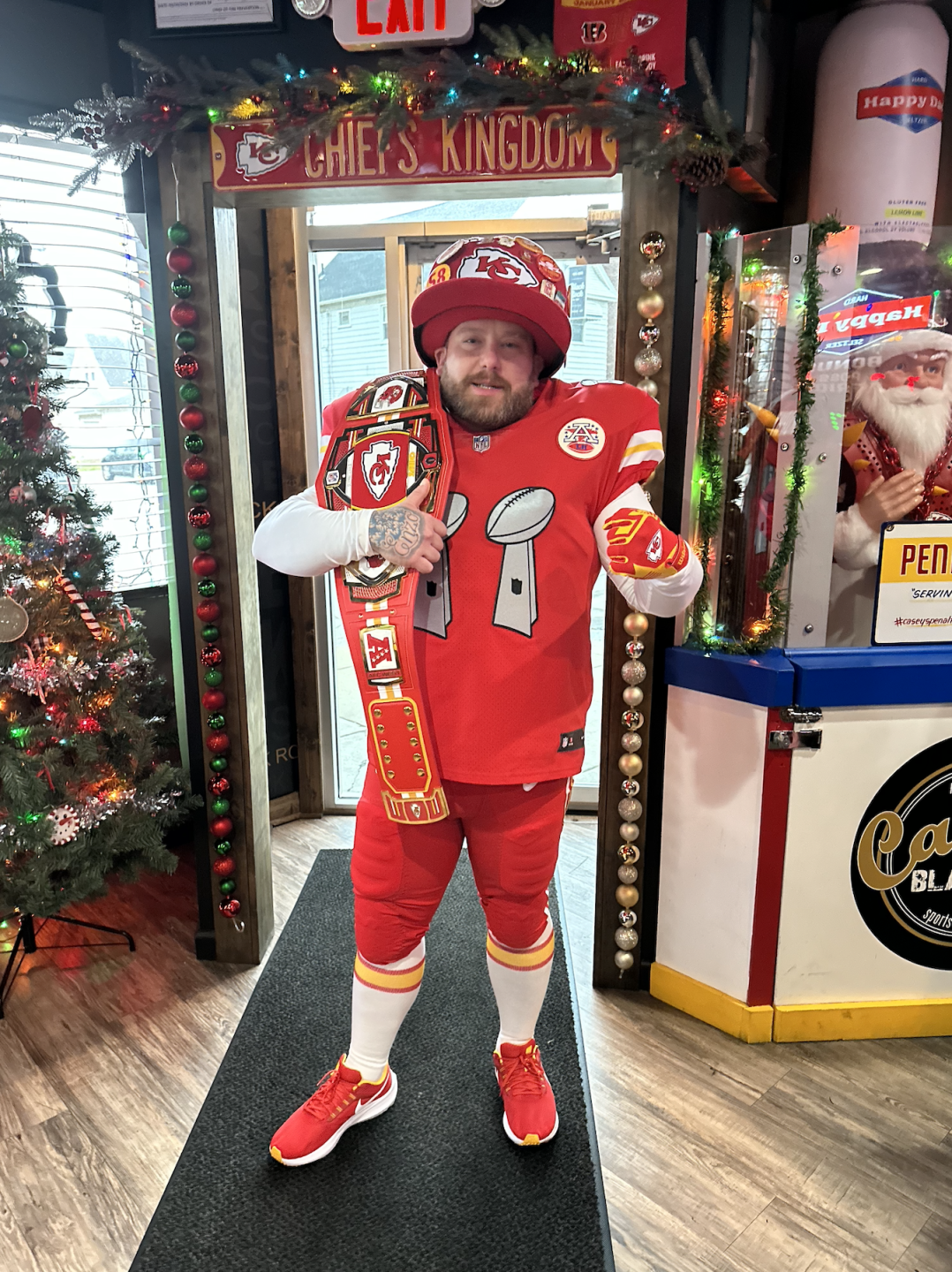 Vinnie Garofalo, the owner of Casey's Black Rock, a Chiefs bar in Buffalo