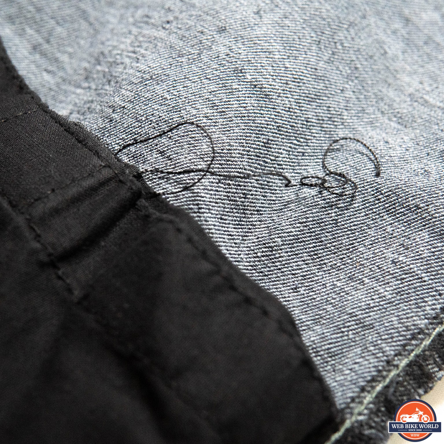 Fraying thread on the inside of the Street & Steel Oakland Jeans