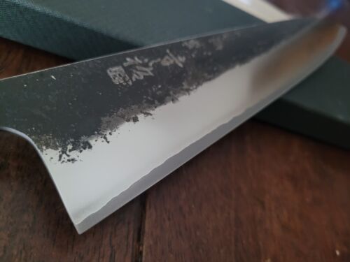 Konosuke Sumiiro 240 Gyuto w/Saya Burnt Chestnut Handle - Picture 1 of 4