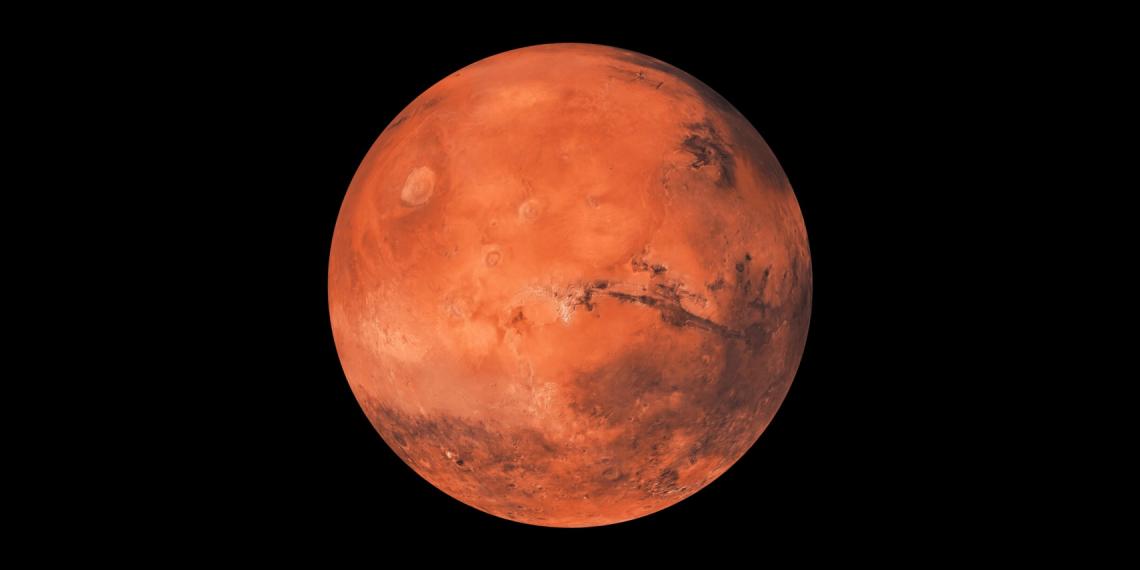 Astronauts found ice water only 2.5 cm below the surface of Mars.