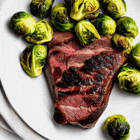 Brussels Sprouts Steak GIF by Jacob Graff