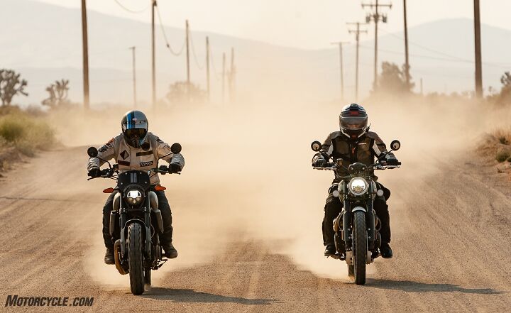 2020 Indian FTR Rally vs. Triumph Scrambler 1200 XC