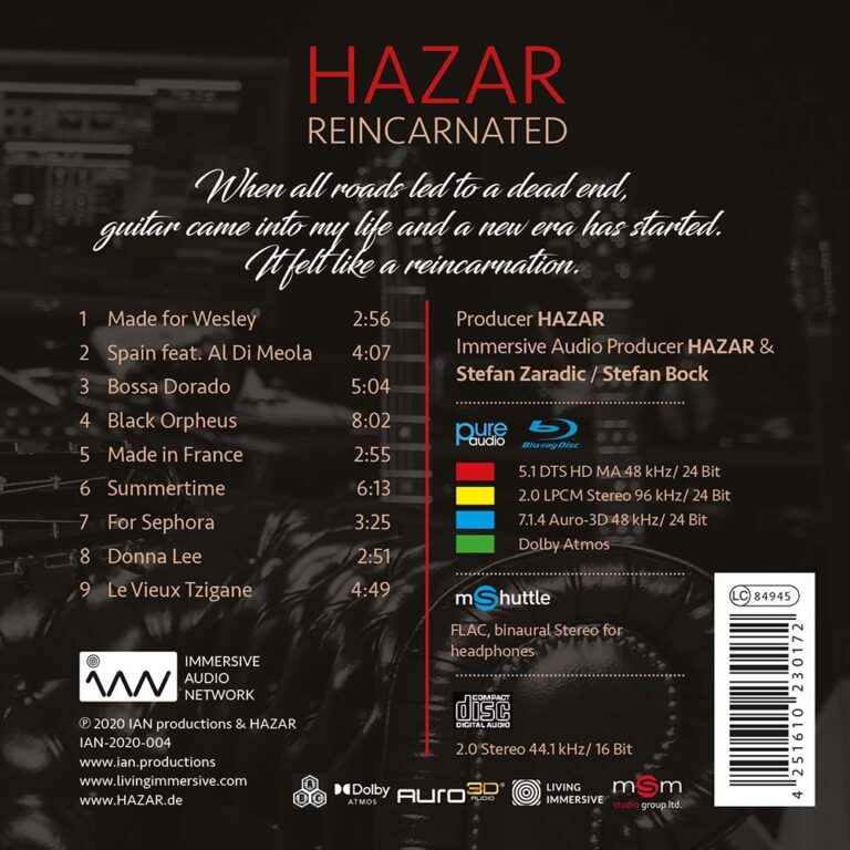 HAZAR - Reincarnated - Pure Audio Recordings