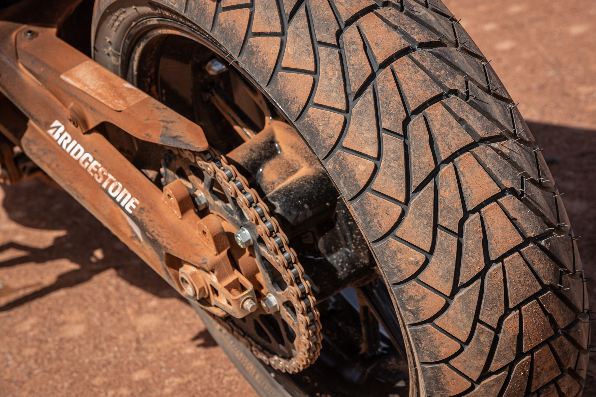 Closup of the Bridgestone AX41S