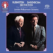 Daniel Barenboim & Artur Rubinstein - Beethoven: Piano Concerto No. 5 (The Emperor Concerto) & Sonata No. 18 in E flat, Op. 31, No. 3 [SACD Hybrid Multi-channel / Stereo]