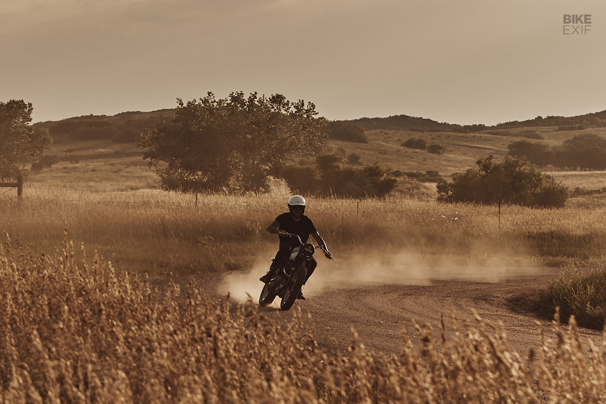 Triumph TR6 desert sled by Hello Engine