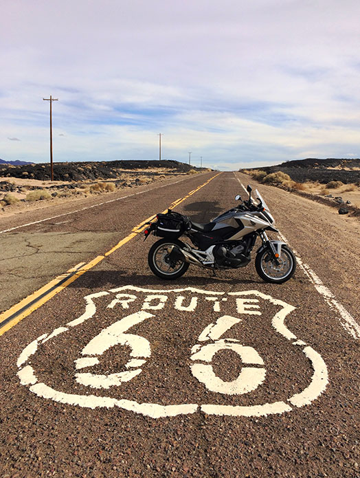 50 Best Motorcycle Roads in America 14. Route 66 (Illinois, Missouri, Oklahoma, Texas, New Mexico, Arizona, California / 2,448 miles)