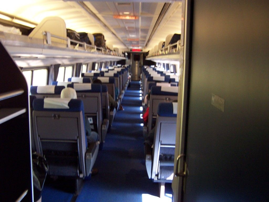 amtrak overnight coach seats