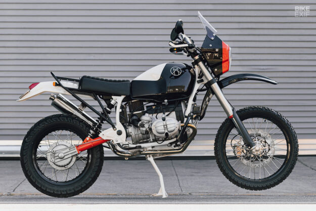 Classic BMW adventure bike customized by Myth Motor