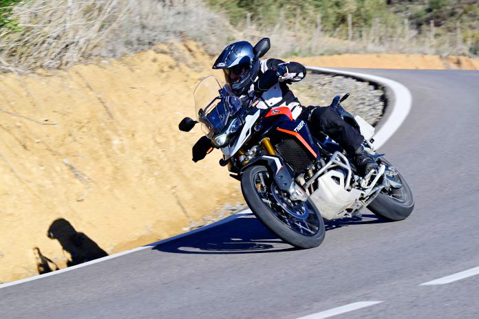 2024 Triumph Tiger 900 Rally Pro cornering