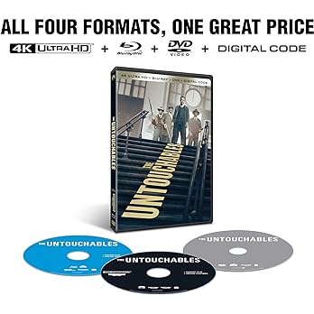 The Untouchables 4K UHD + Blu-ray + DVD + Digital