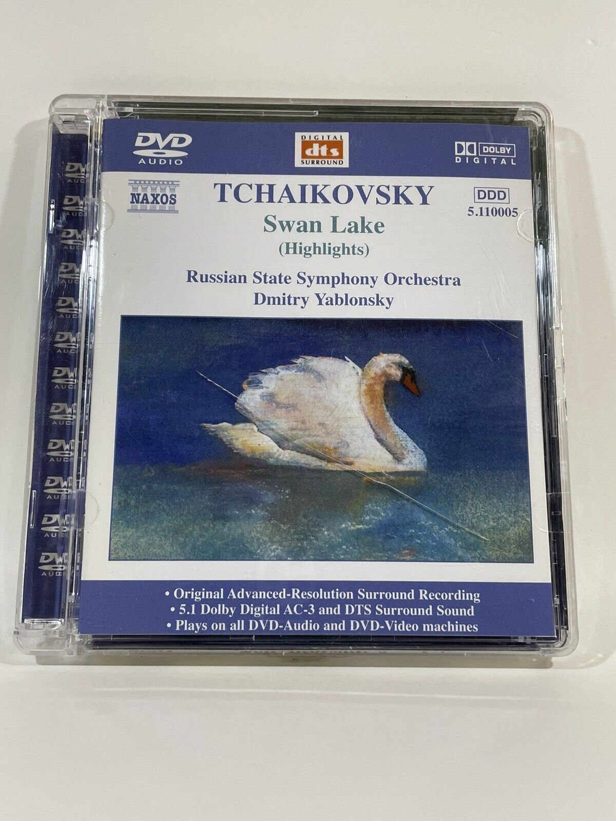 Image 1 - Tchaikovksy - Swan Lake (Highlights) - DVD Audio Naxos Multichannel 5.1
