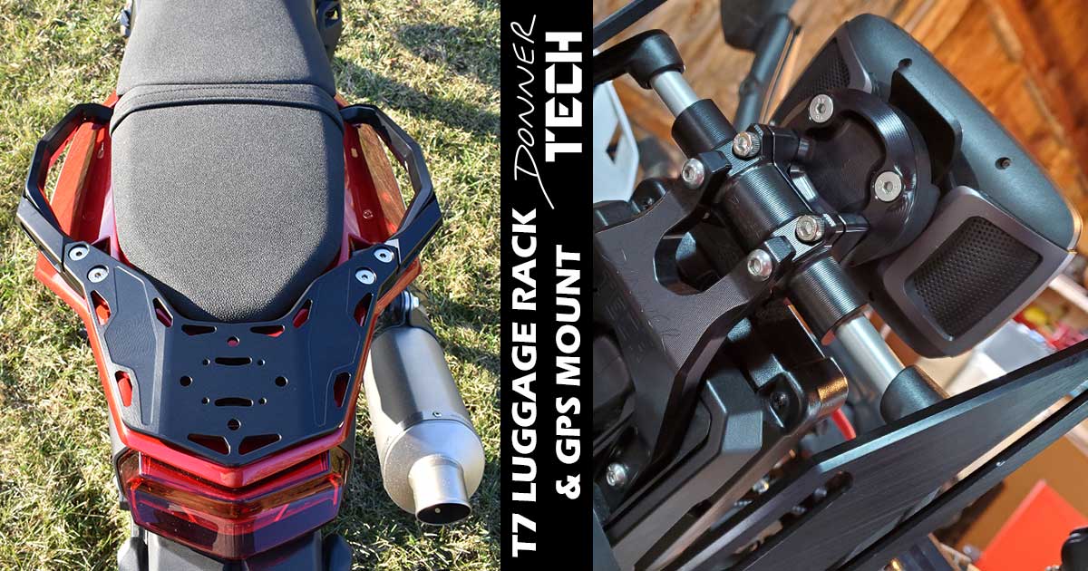 Donner Tech T7 Luggage Rack GPS Mount FB