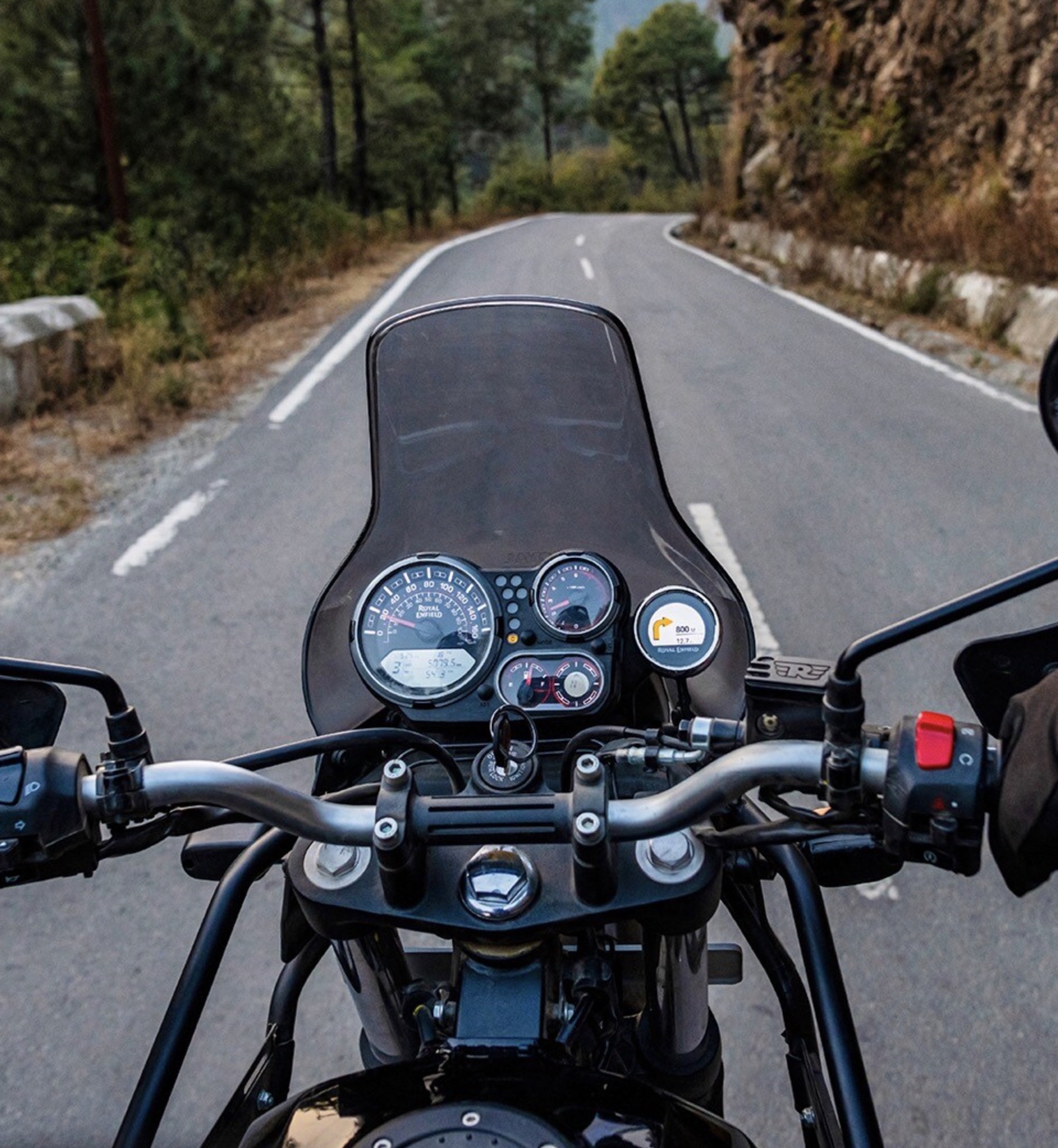 A view of Royal Enfield's Himalayan. Media sourced from Royal Enfield. 