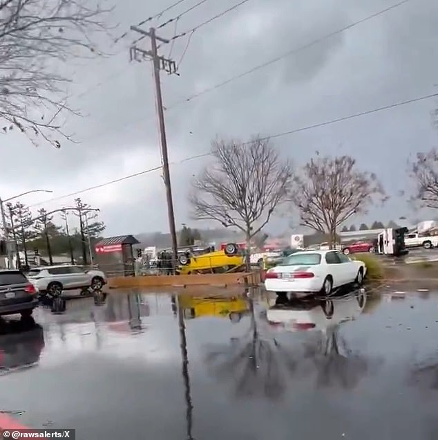 There were reports of several injuries in Scotts Valley where a confirmed tornado hit on Saturday