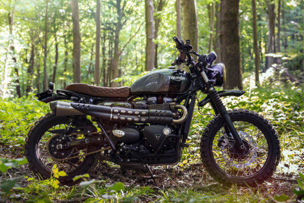 Modified Triumph Street Scrambler by Bunker Custom Cycles