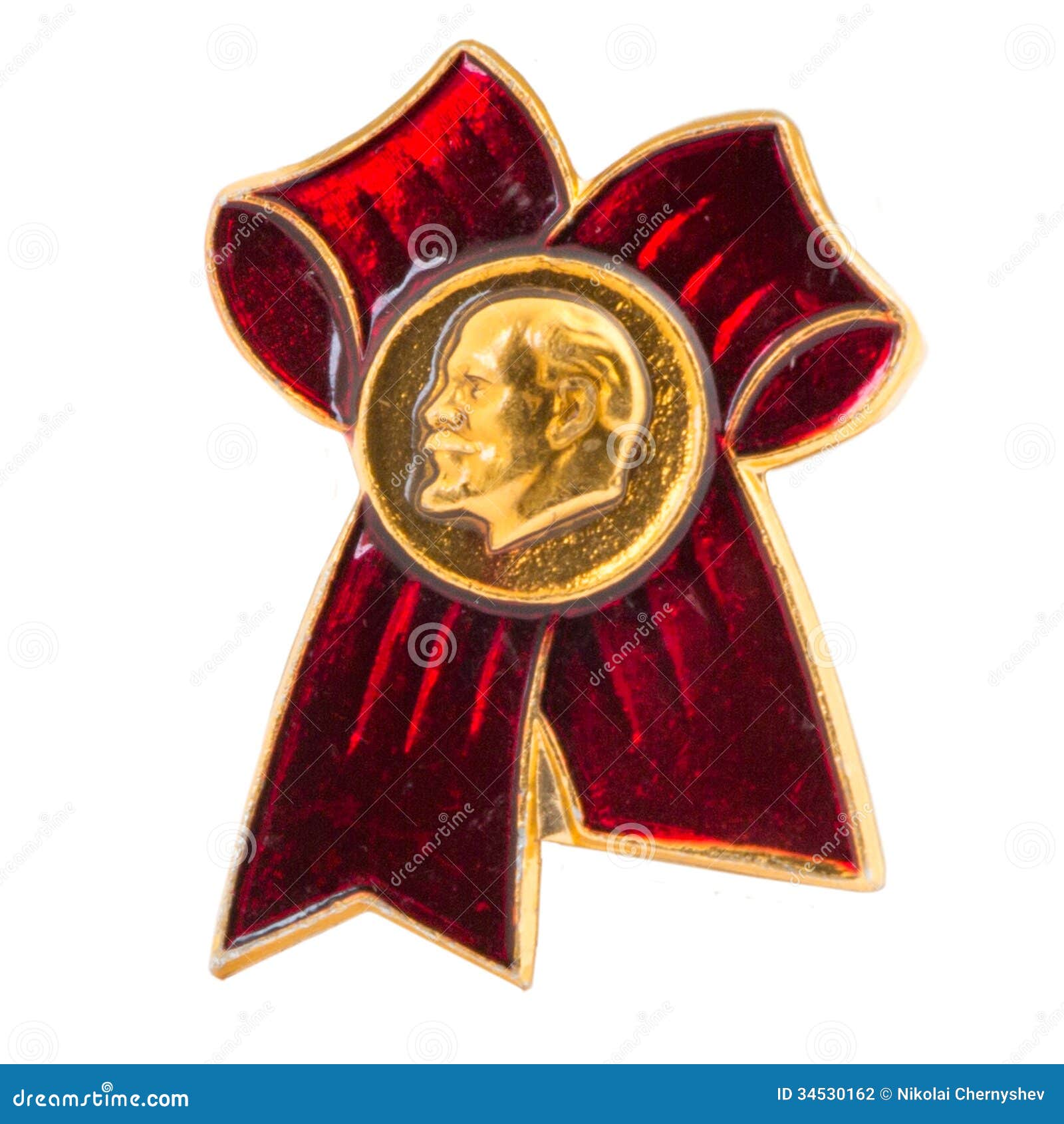 object-white-soviet-badge-lenin-old-ussr-red-bow-34530162.jpg