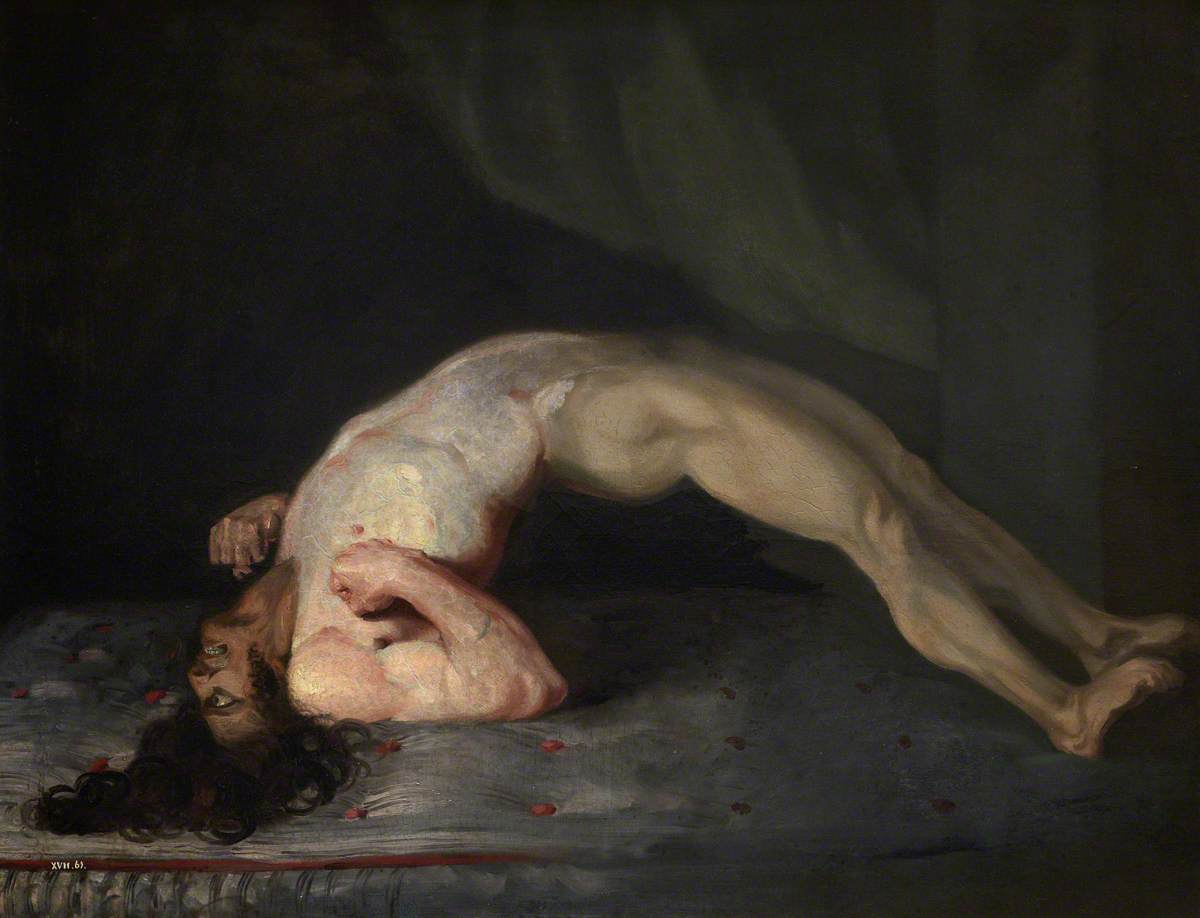 Opisthotonus_in_a_patient_suffering_from_tetanus_-_Painting_by_Sir_Charles_Bell_-_1809.jpg