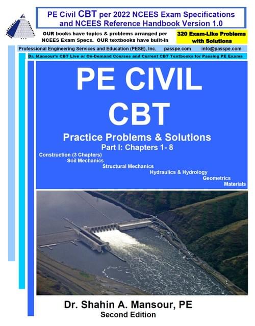 PE Civil CBT - PE Civil Practice Problems and Solutions, 2nd Edition
