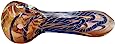 Glass Art Filter Tube, Corrugated Blue (Brown)