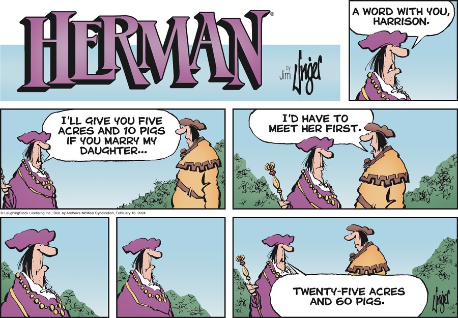 Herman Comic Strip for February 18, 2024 