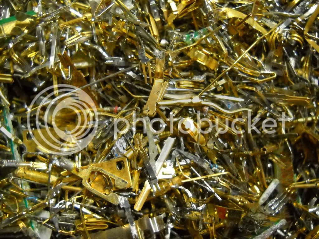 100 GRAMS GOLD PLATED GOLD PINS FOR SCRAP GOLD RECOVERY